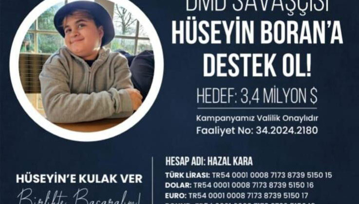 DMD hastası Boran’ın vakti kısıtlı!