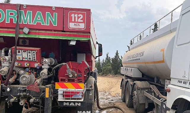 Belediyemizden Yangın Söndürme Çalışmalarına Dayanak