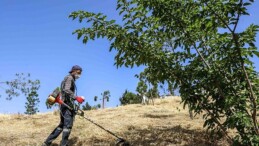 Buca’da yangın riskine karşı kosa tedbiri