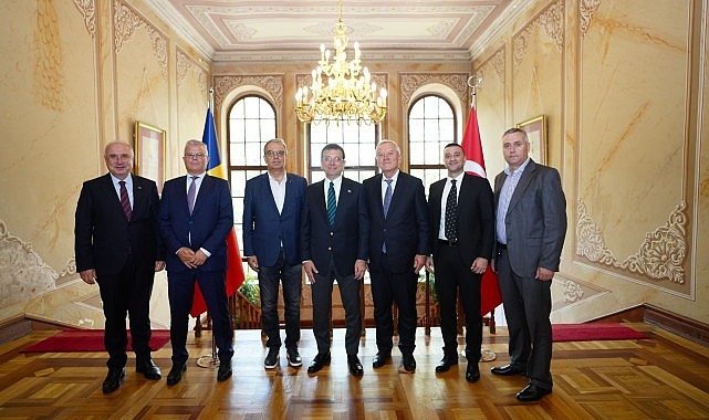 Ekrem İmamoğlu, Köstence Belediye Lideri Vergil Chitac, Romanya Belediyeler Birliği İcra Lideri ve Buzau Belediye Başkanı Costantin Toma ile İstanbul’da görüşme gerçekleştirdi