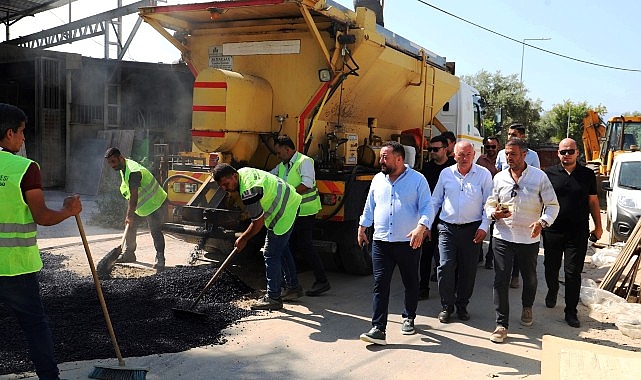 Lider Turan tamir çalışmalarını alanda inceledi