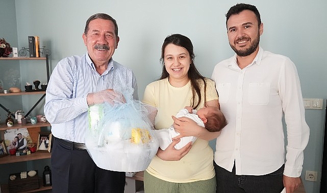 Milas Belediyesi tarafından toplumsal sorumluluk projesi olarak sürdürülen ‘Hoş Geldin Bebek Projesi’ devam ediyor