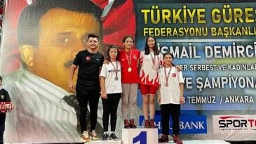 Nevşehir Belediyesi sportmeni Buğlem Kılıç, U-11 Bayanlar Güreş Türkiye Şampiyonası’nda 54 Kg’da Türkiye Şampiyonu oldu