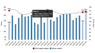 Tüik: İhracat ünite paha endeksi tıpkı kaldı