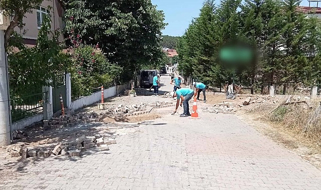 Turizm bölgelerinde parke yollar yenilendi