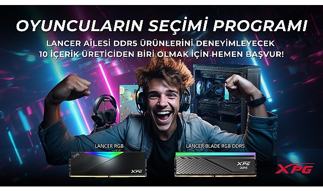 XPG, İçerik Üreticilerini LANCER RGB DDR5 Bellek Modülünü Deneyimlemeye Davet Ediyor