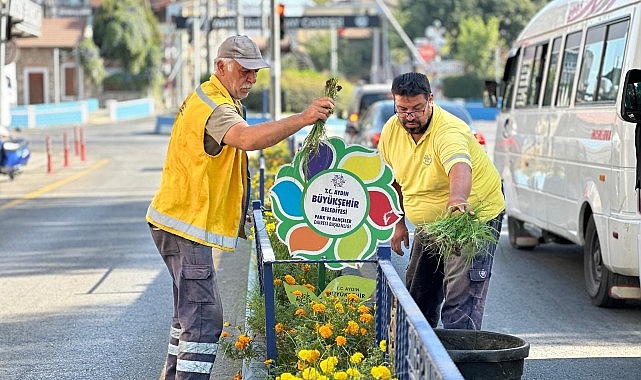 Aydın Büyükşehir Belediyesi kent genelinde paklık ve bakım çalışmalarına sürat kesmeden devam ediyor.