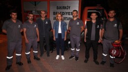 Bakırköy Belediyesi Arama Kurtarma Timi Yangın Bölgesinde