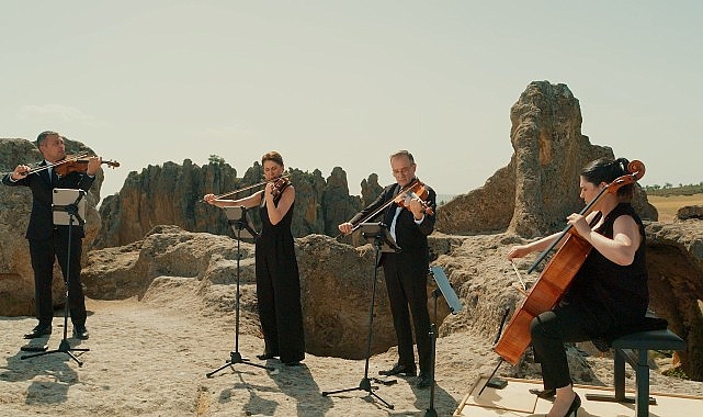 Borusan’ın 80 yıllık öyküsü Borusan Quartet ile binlerce yıllık Avdalaz Kalesi’nde yankılanıyor