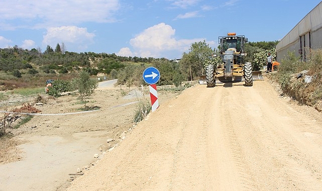 Büyükşehir Seydiler-Hacıali küme yolunda alternatif yol açıyor