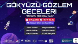 Gökyüzü Müşahede Geceleri başlıyor