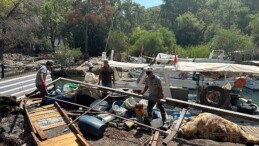 Kemer Balıkçı Barınağı’ndaki kaçak yapılar kaldırıldı