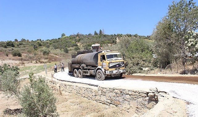 Manavgat’ta küme yolları asfaltlanıyor