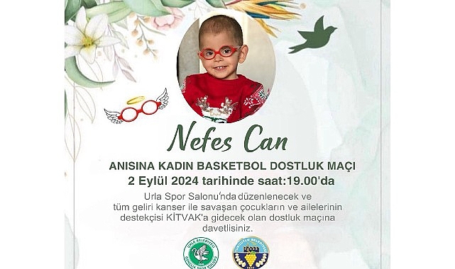 Urla’da Nefes Can Anısına Dostluk Maçı Oynanacak