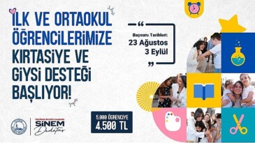 Üsküdar’da Birinci ve Orta Öğretim Öğrencilerine Kırtasiye ve Giysi Takviyesi Başlıyor