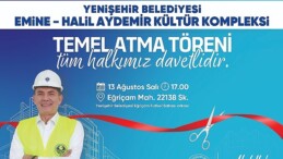 Yenişehir Belediyesi yeni kültür kompleksinin temelini yarın atıyor