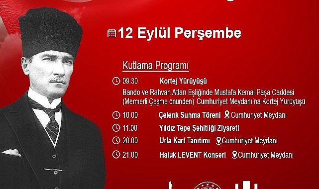 12 Eylül Urla’nın Kurtuluşu coşkuyla kutlanacak