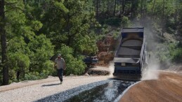 Alanya Dim küme yolu asfaltlandı