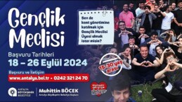 Antalya Büyükşehir Gençlik Meclisine müracaatlar başladı