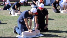 Çankaya’da Dünya Birinci Yardım Günü’nde farkındalık eğitimi.