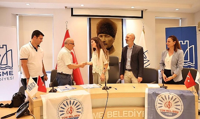 Çeşme Belediyesi ile Tüm Bel-Sen ortasında TİS imzalandı