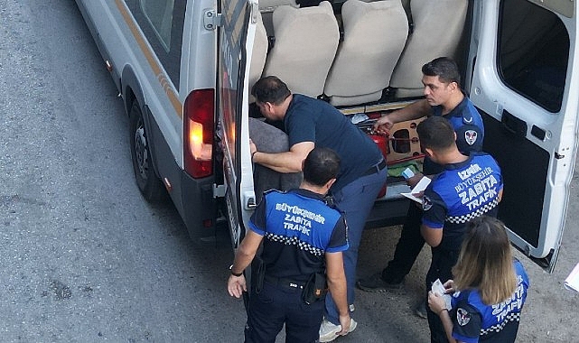 İzmir Büyükşehir Belediyesi’nden servis araçlarına sıkı kontrol