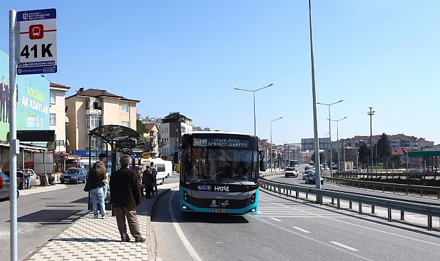 Kocaeli’nin ulaşım ağı 41K çizgisi ile genişliyor; Sınır 41K’da yeni rota Hereke