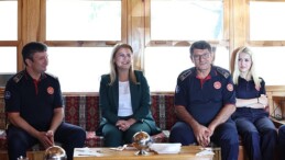 Lider Ovalioğlu, itfaiyecileri ziyaret etti