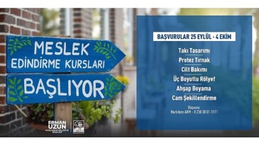 Narlıdere’de meslek edindirme kursları başlıyor: Son müracaat 4 Ekim