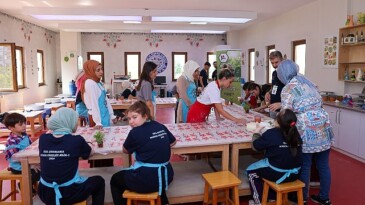 Özel çocuklar Selçuklu Sanat Tasarım Atölyesi’nde aktiflik yaptı.