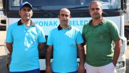 Paklık emekçileri buldukları para dolu çantayı polise teslim etti