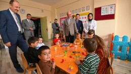 Selçuklu Belediye Başkanı Ahmet Pekyatırmacı, Şule Yüksel Şenler Anaokulu’na kazandırılan Fizikî Aktivite-Hareket ve Oyun Alanı’nın açılışına katıldı