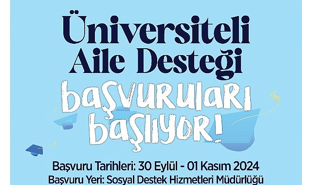 ‘Üniversiteli Aile Desteği’ müracaatları başlıyor