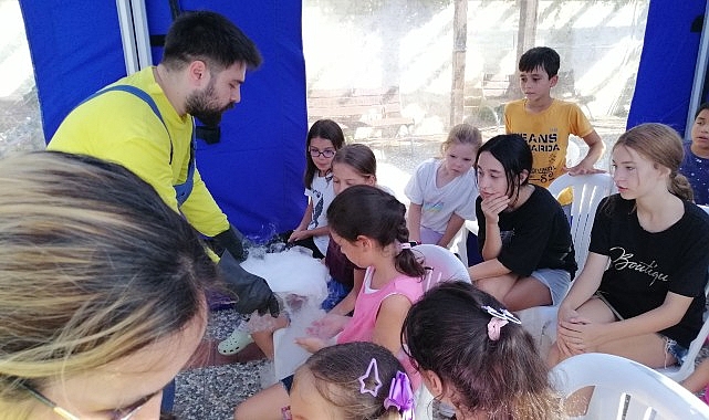 Yangından etkilenen çocuklara özel aktiflik