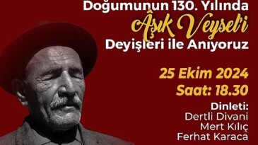 Aşık Veysel 130. Doğum Gününde Çankaya’da Anılacak