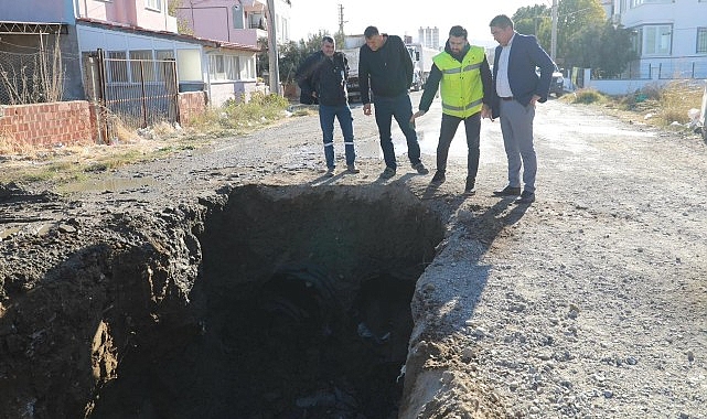 Hürriyet Mahallesi’nde Yağmur Suyu Sınırı Yenilendi