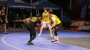 Konya’da 3×3 Basketbol Turnuvası Heyecanı Yaşandı
