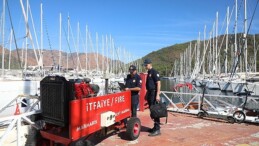 Muğla Büyükşehir Belediyesi Vilayet Genelinde Kıyı Tesislerinde Kapsamlı Yangın Kontrolü Gerçekleştirdi