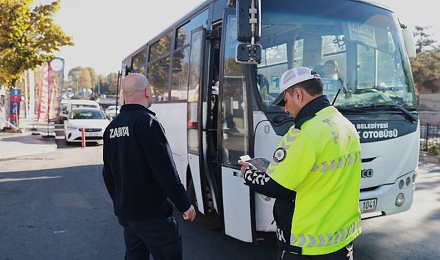 Nevşehir’de Halk Otobüsleri Denetlendi