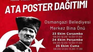 Osmangazi Belediyesi Cet Posteri dağıtacak