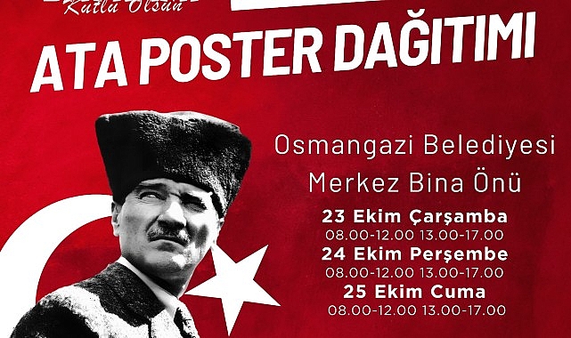 Osmangazi Belediyesi Cet Posteri dağıtacak