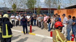 Yahya Kaptan site idaresine İtfaiyeden eğitim