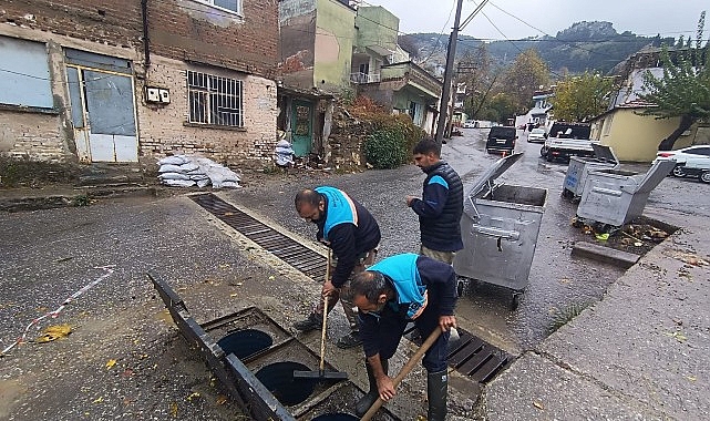 Büyükşehir ve MASKİ Grupları Siddetli Yağış ve Fırtınaya Karşı Alanda