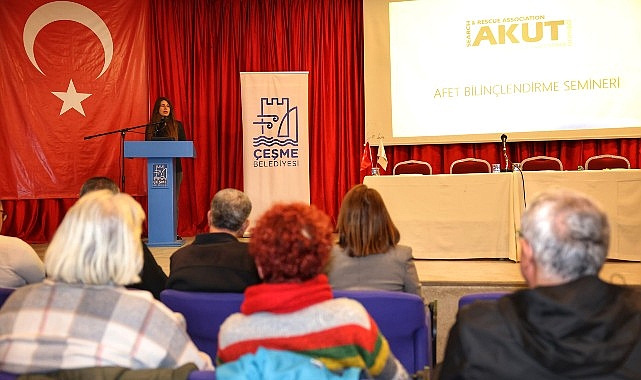 Çeşme Belediyesi ve AKUT’tan afetlere karşı güçlü adım: Temel Afet Şuuru Semineri