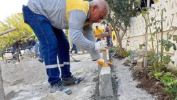Didim Belediyesi Hisar Mahallesi 2463 Sokak’ta başlatılan yol imal çalışmalarını tamamlandı.