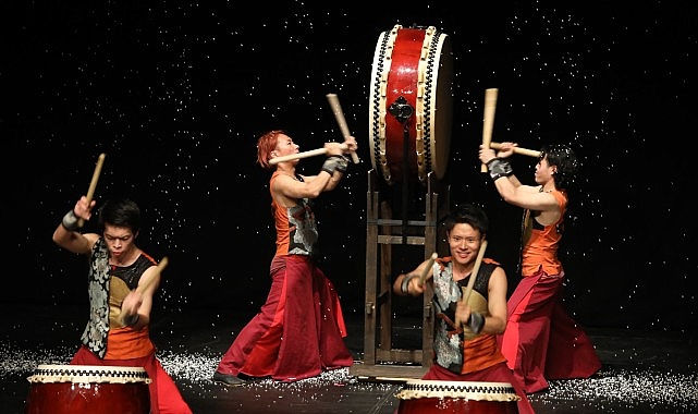 Japon davulu Wadaiko kümesi “Sai” gösterisi İstanbul’da sahnelendi