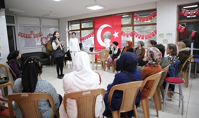 Konaklı bayanlara şiddete karşı hakları anlatıldı
