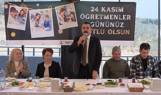 Lider Kırgöz, öğretmenler ile kahvaltıda buluştu