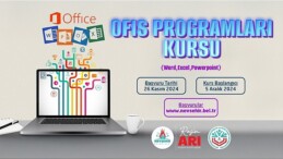 Nevşehir Belediyesi Gençlik ve Spor Hizmetleri Müdürlüğü bünyesinde “Ofis Programları Kullanım Kursu” açılıyor.