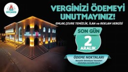 Nevşehir Belediyesi’nden Vergi Ödemesi Hatırlatması
